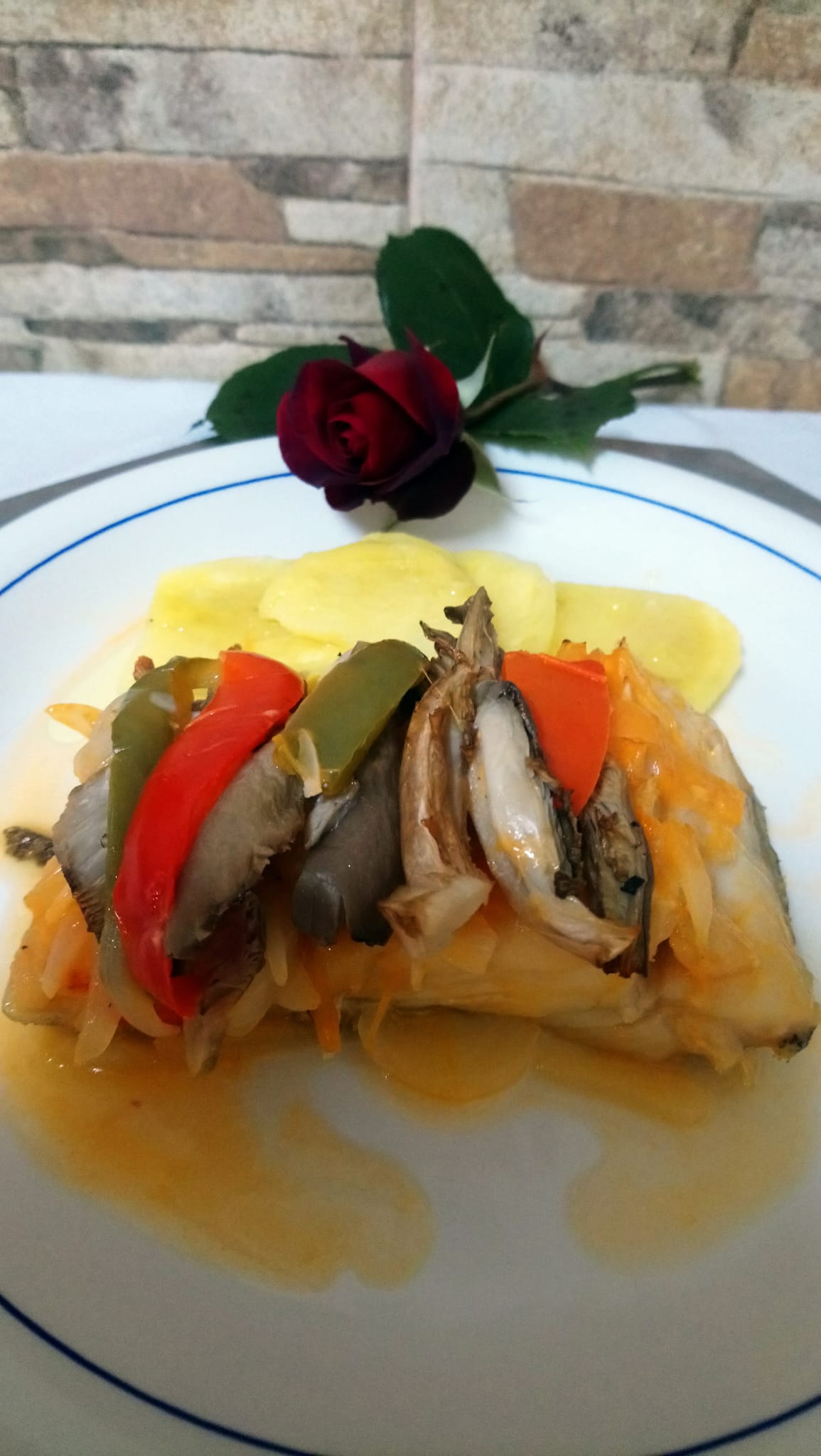 Bacalao Con Fritada De Pimientos Y Boletus Pescados Y Mariscos Blog