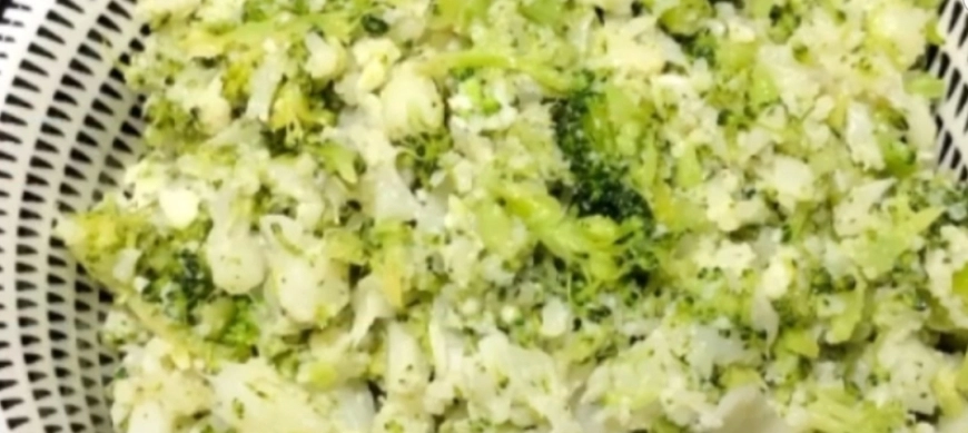 Arroz de brócoli y coliflor, cero calorías"