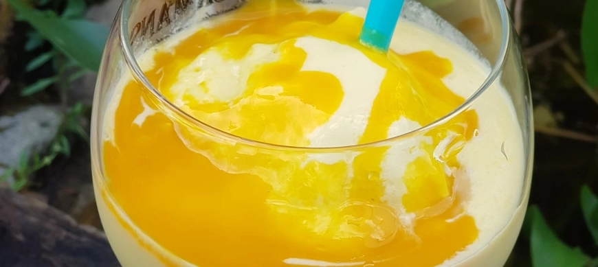 Mis Helados con Thermomix: Sorbete de Coco con Piña y Coulis de Mango