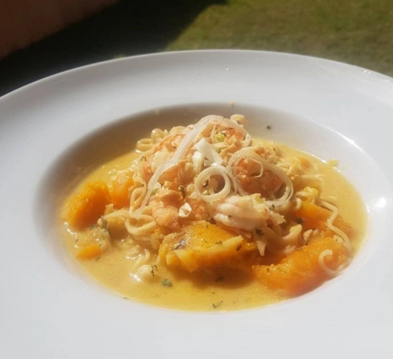 Sopa Thai de Bacalao con Calabaza