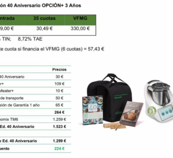 40 ANIVERSARIO DE Thermomix®